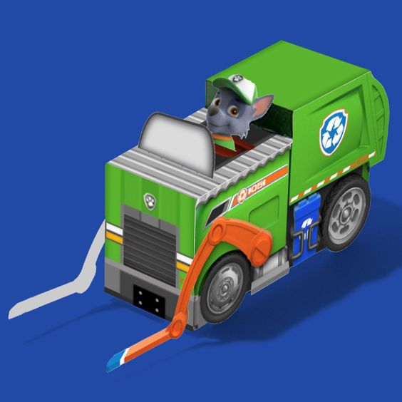 DIY Fabriquez le camion de recyclage à Rocky – La Pat' Patrouille