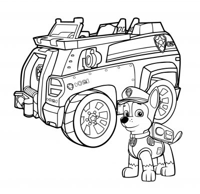 Coloriage de Paw Patrol à imprimer et colorier